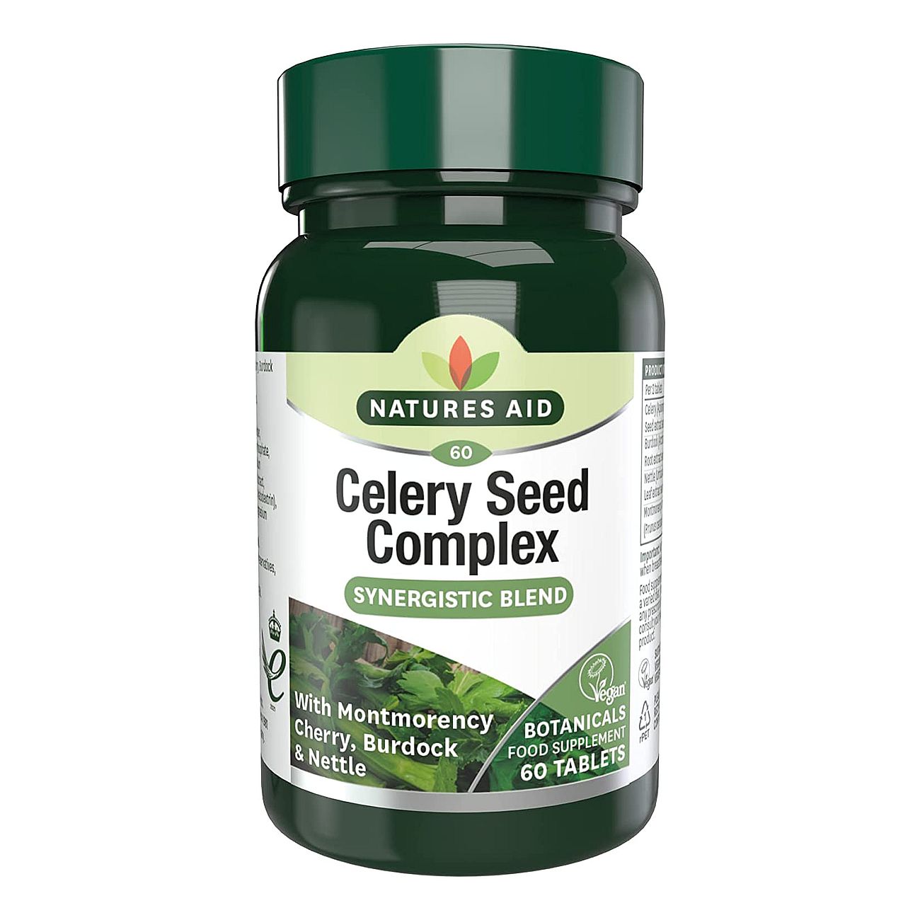 Celery Seed Complex with Montmorency Cherry, Burdock & Nettle 60 Tabs