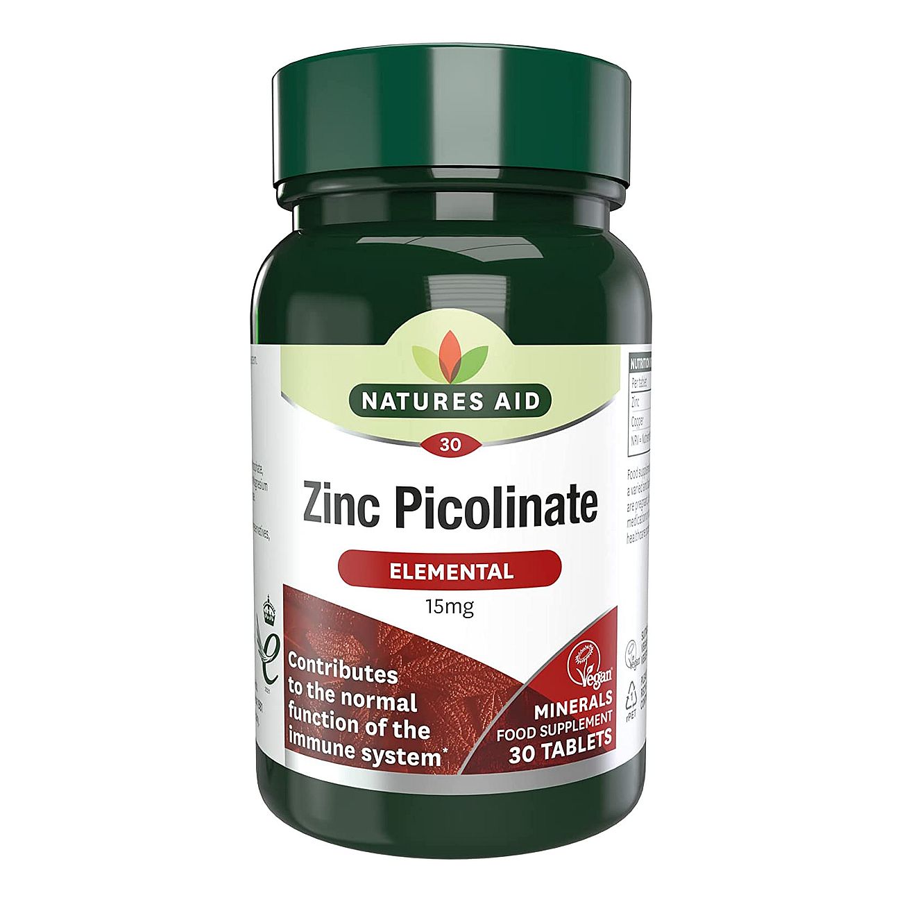 Zinc Picolinate 15mg 30 Tablets