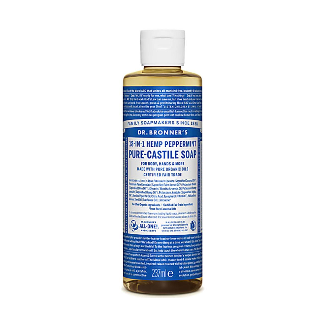 Peppermint Pure-Castile Liquid Soap 237ml