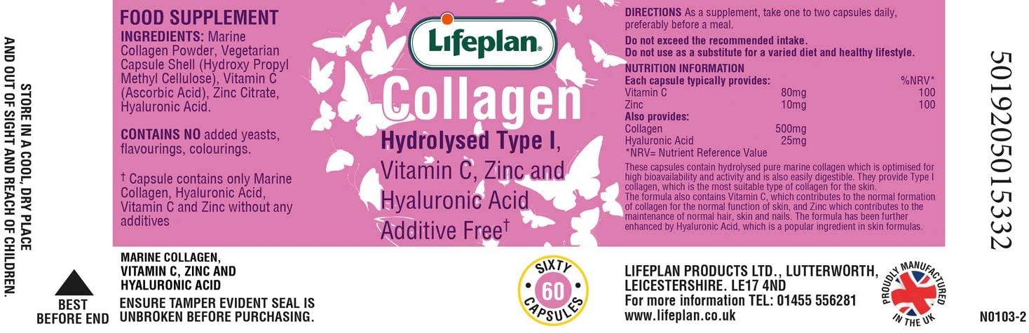Collagen Hydrolysed Type I 60 Capsules