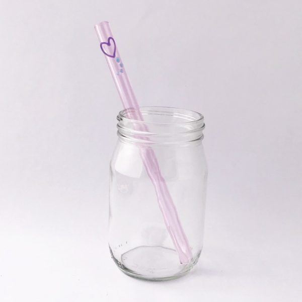 Glass Straw Designer 8"