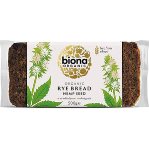 Organic Hemp Seed Rye Bread 500g