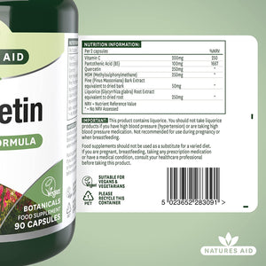 Vegan Quercetin Formula with Vitamin B5 & MSM 90 VCaps
