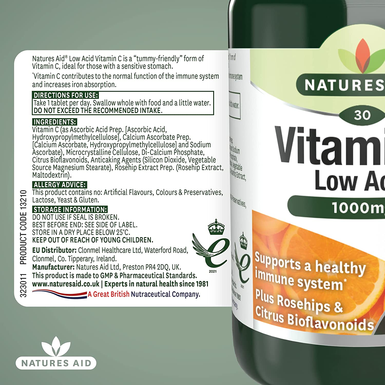 Vitamin C 1000mg Low Acid 30 Tablets