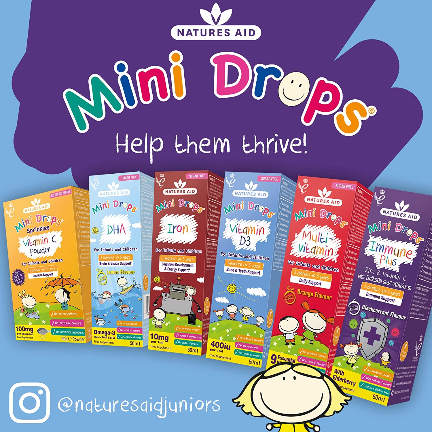 DHA Mini Drops for Infants & Children 50ml