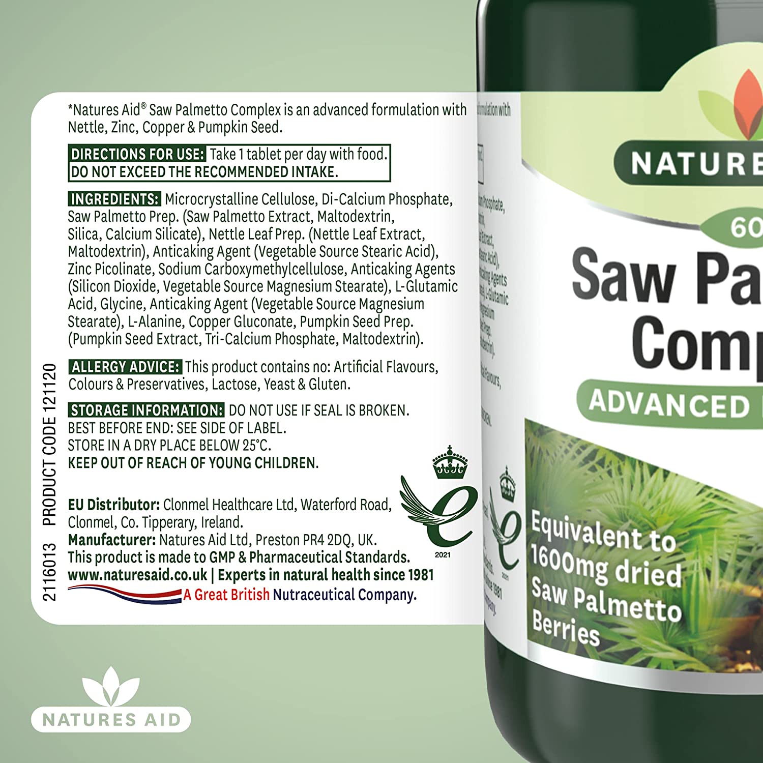Saw Palmetto Complex with Nettle 60 Tablets