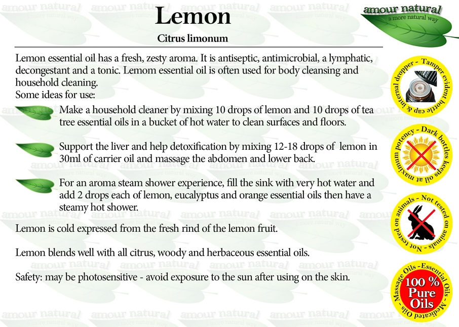 Lemon Pure Essential Oil 50ml