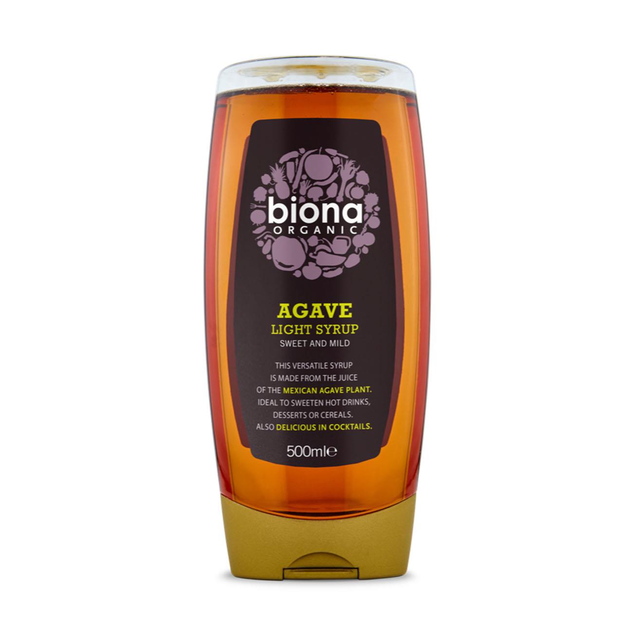 Organic Agave Light Squeezy Bottle Syrup 500ml