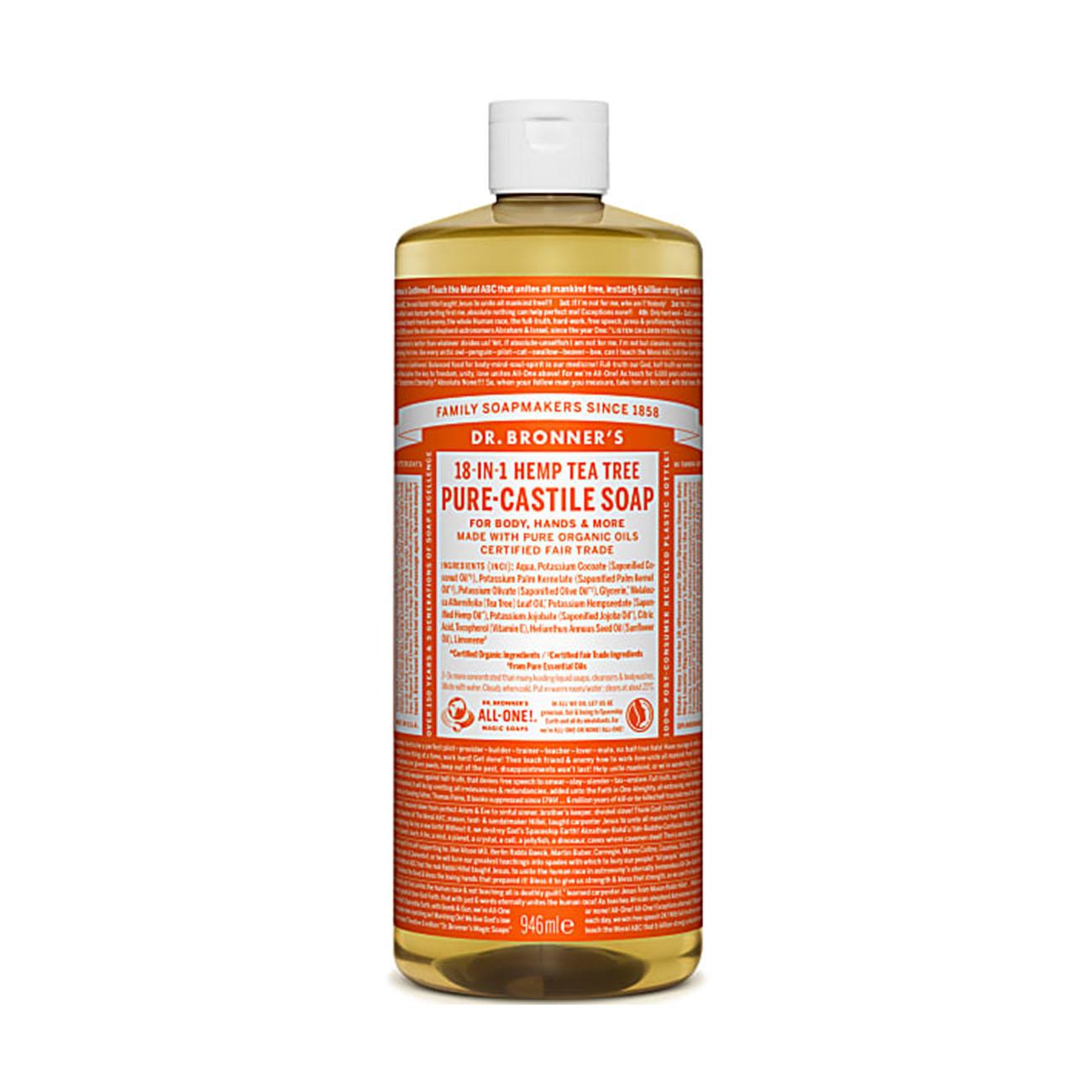 Tea Tree Pure-Castile Liquid Soap 946ml
