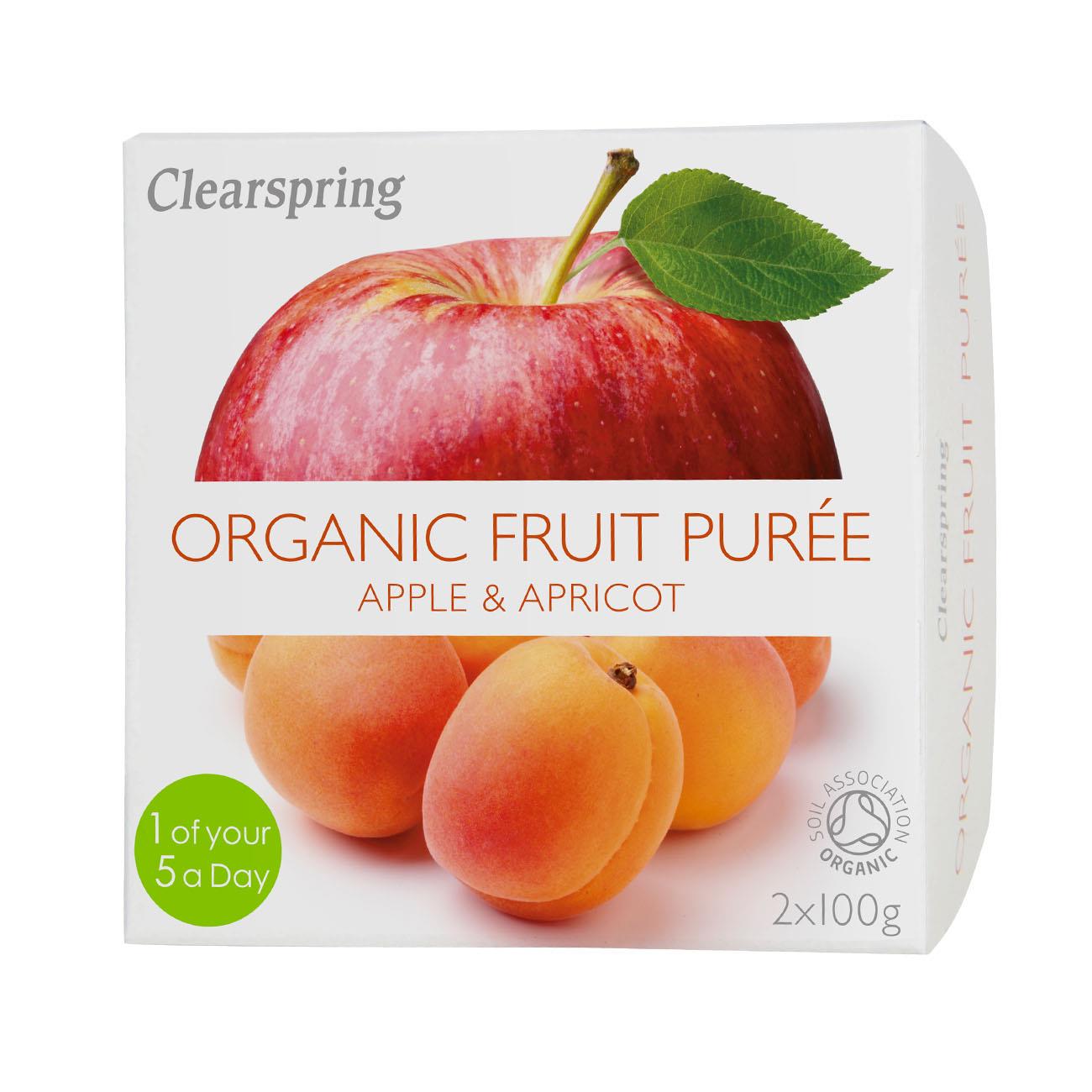 Organic Apple and Apricot Fruit Puree 2x100g