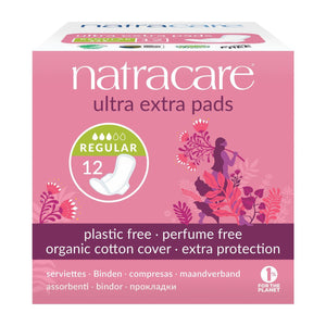 Organic Cotton Ultra Extra Pads 12 Normal