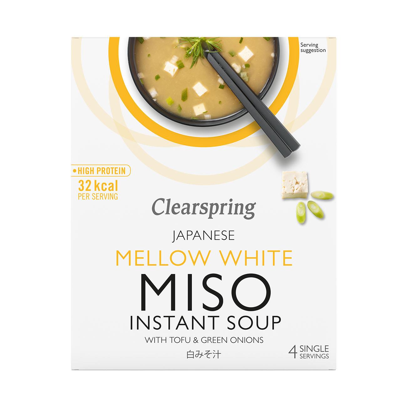 Japanese Mellow White with Tofu Instant Miso Soup 4x10g
