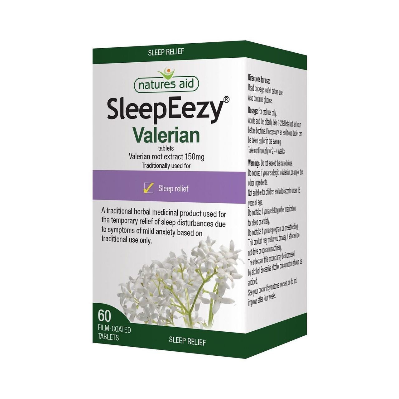Herbal SleepEezy Valerin Root Extract 150mg Sleep Relief 60 tabs