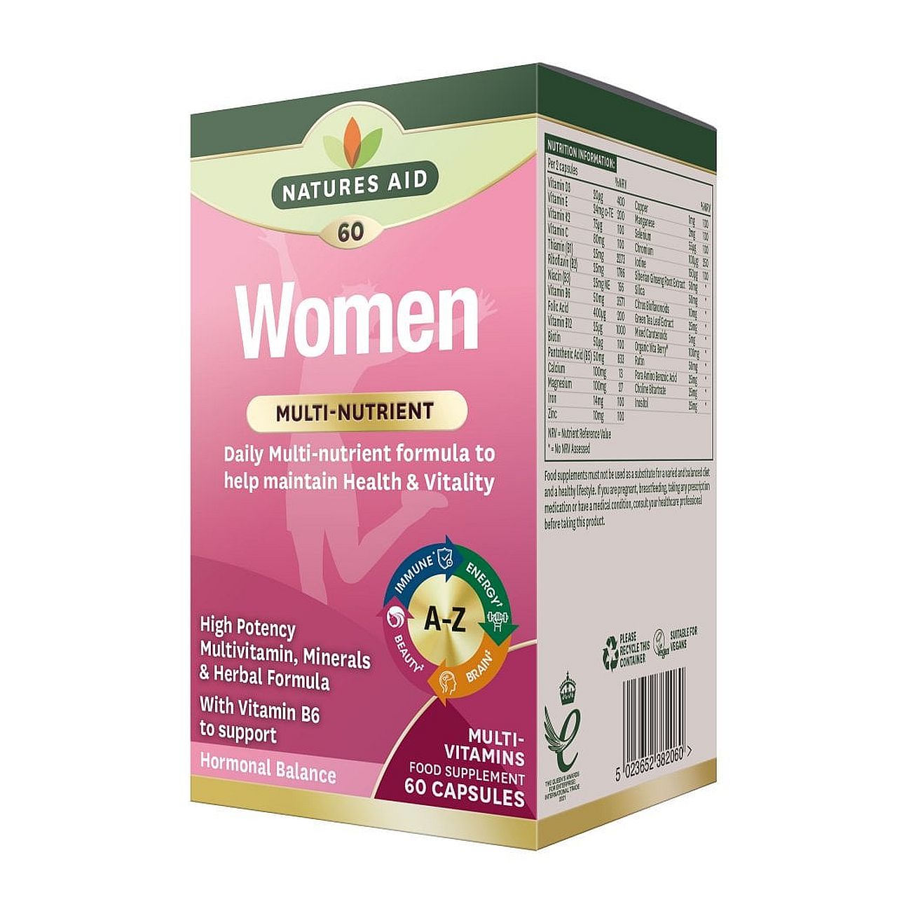 Women's Multi-Vitamins & Minerals (with Superfoods) 60 Capsules